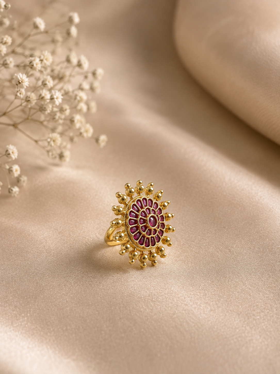 Ruby Bloom Statement Ring
