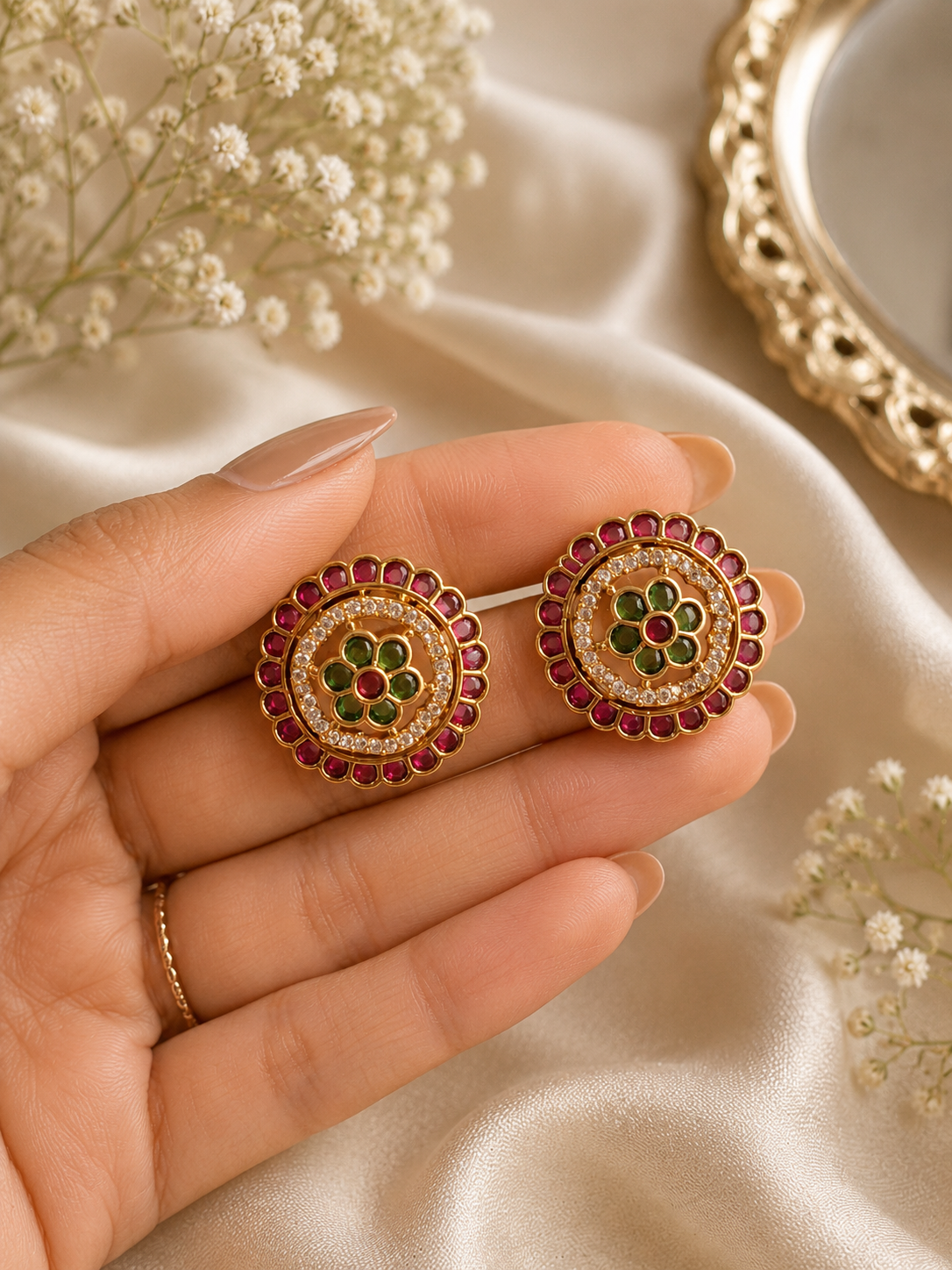 Floral Stud Earrings