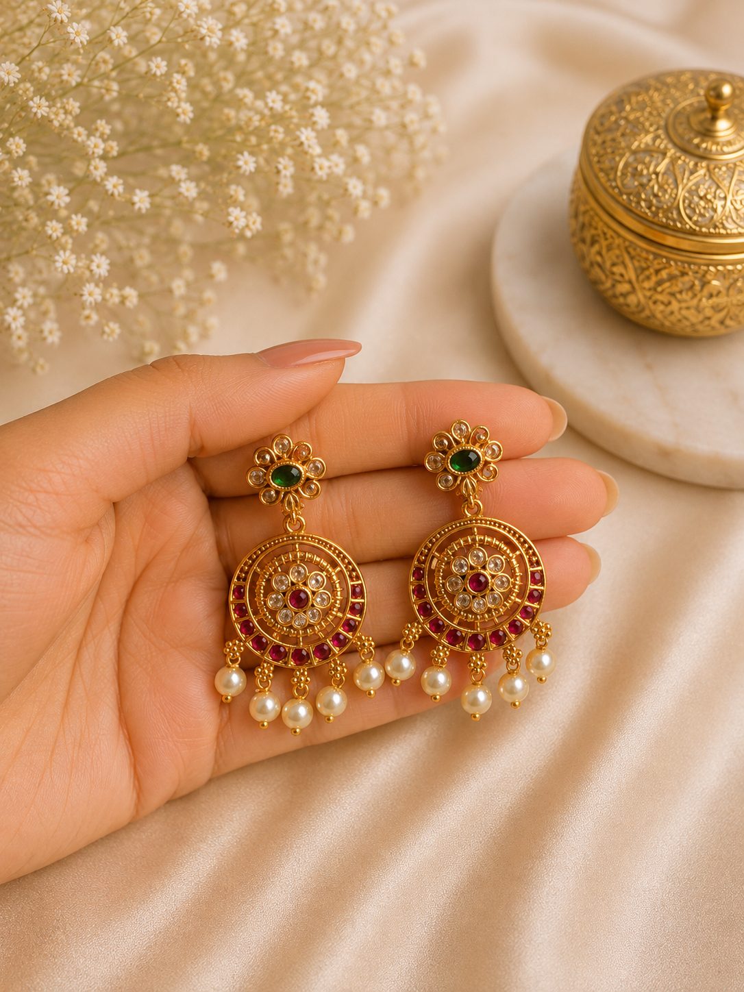 Vintage Jewel Medallion Set