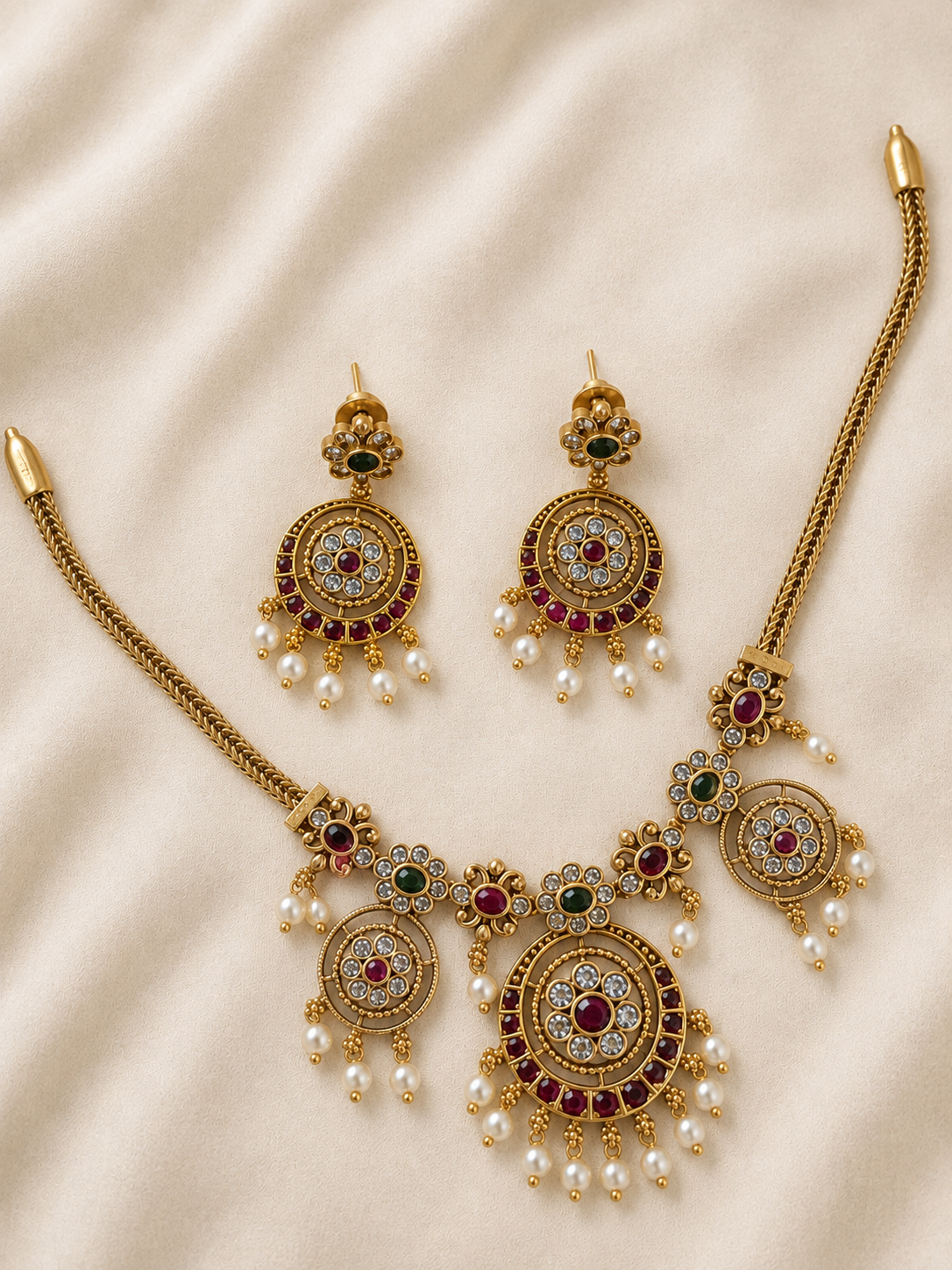 Vintage Jewel Medallion Set