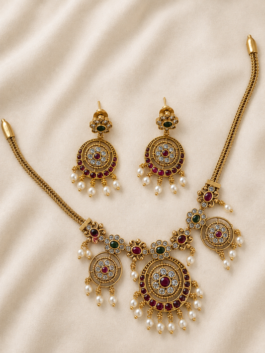 Vintage Jewel Medallion Set